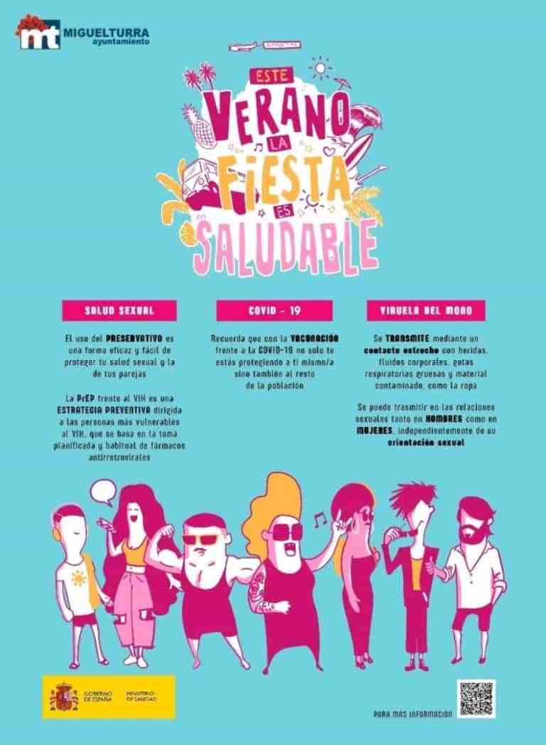Miguelturra promueve la “Campaña para un verano saludable: prevención del VIH y otras ITS” del Ministerio de Sanidad