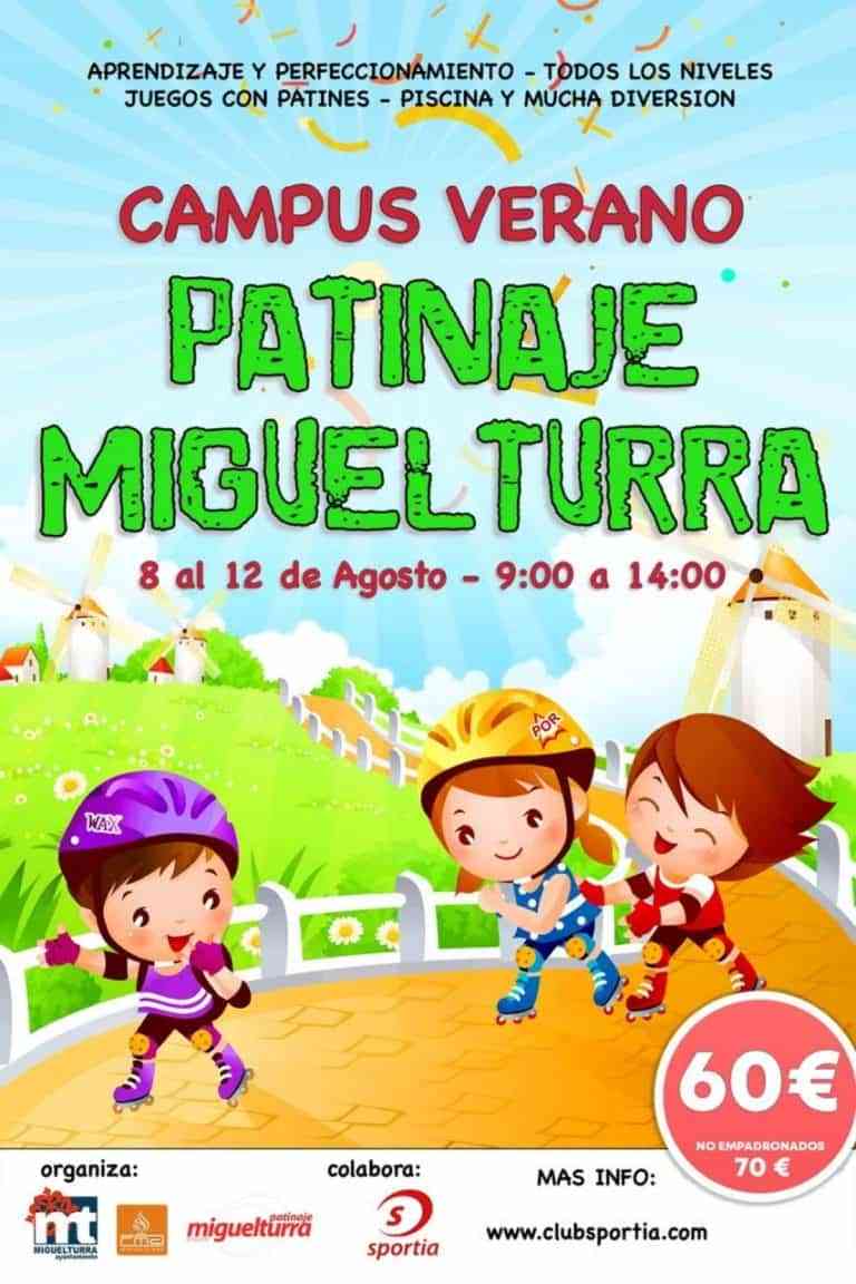 Campus de Verano de Patinaje en Miguelturra del 8 al 12 de agosto