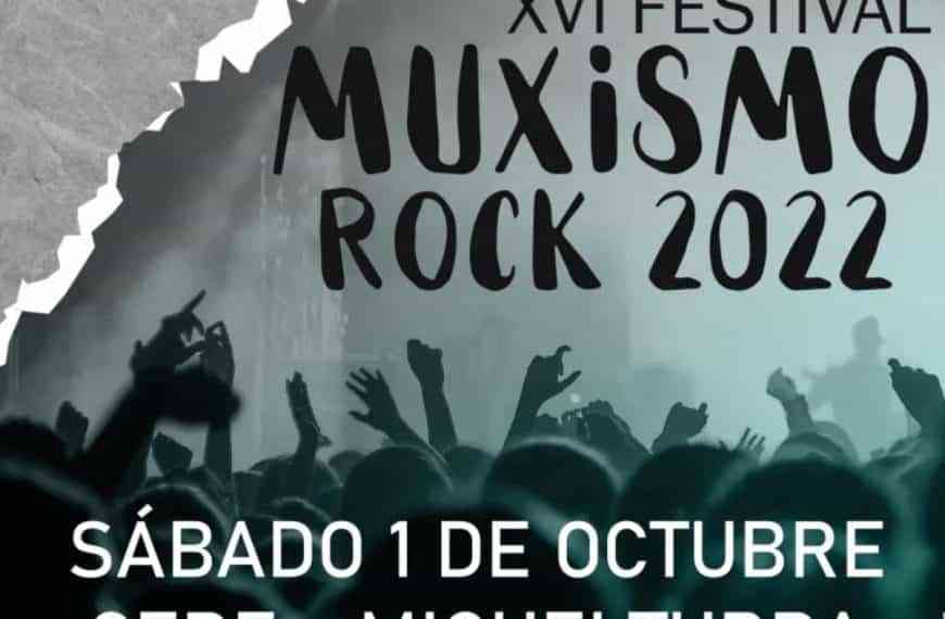 XVI Muxismo Rock 2022 el sábado 1 de octubre en el CERE de  Miguelturra