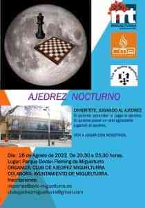 Jornada gratuita especial nocturna de ajedrez el 26 de agosto en Miguelturra
