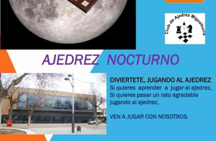 Jornada gratuita especial nocturna de ajedrez el 26 de agosto en Miguelturra