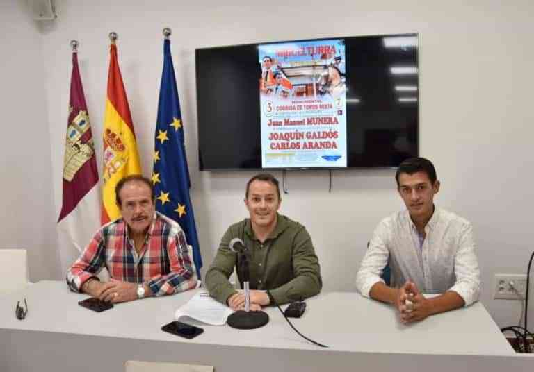 Corrida de toros mixta el 3 de septiembre en el marco de la Feria y Fiestas 2022 de Miguelturra en honor a la Virgen de la Estrella