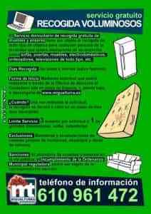 Cómo utilizar el servicio gratuito de recogida de voluminosos en Miguelturra