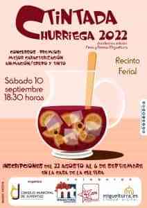 Tintada Churriega el 10 de septiembre a las 18:30 en el recinto ferial de Miguelturra