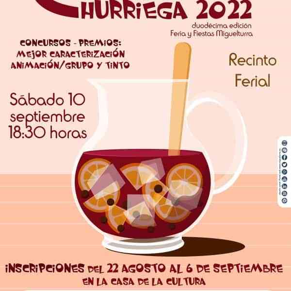 Tintada Churriega el 10 de septiembre a las 18:30 en el recinto ferial de Miguelturra