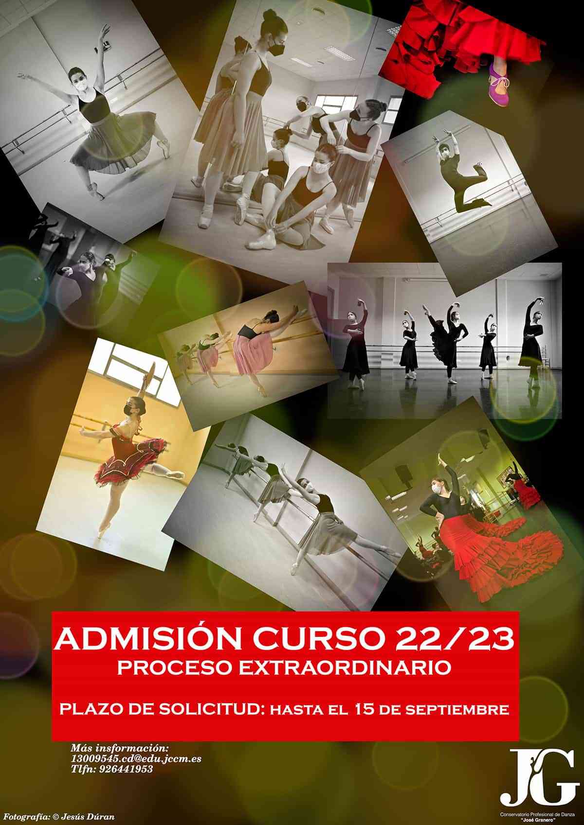 Abierto hasta el 15 de septiembre el plazo para admisión en el Conservatorio Profesional de Danza “José Granero” de Puertollano