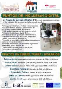 Cerca de 600 personas han pasado por los Puntos de Inclusión Digital de Miguelturra durante julio y agosto