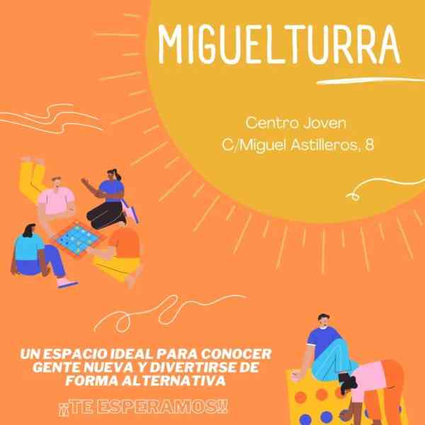 Las actividades de las Salas de Ocio del Centro Joven de Miguelturra los viernes y sábados de 21:00 a 00:00 horas