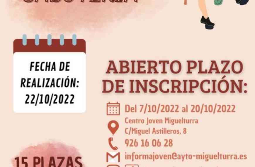 Curso de Escalada y Cabuyería en el Centro Joven de Miguelturra el 22 de octubre