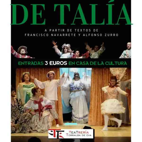 “El parto de Talía” con La Teatrería de Torralba de Calatrava este 21 de octubre en el Teatro Cine Paz de Miguelturra