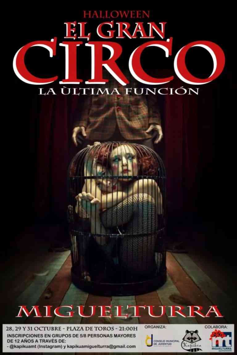 Ya puedes inscribirte para participar en el pasaje del terror de Halloween «El Gran Circo» en Miguelturra