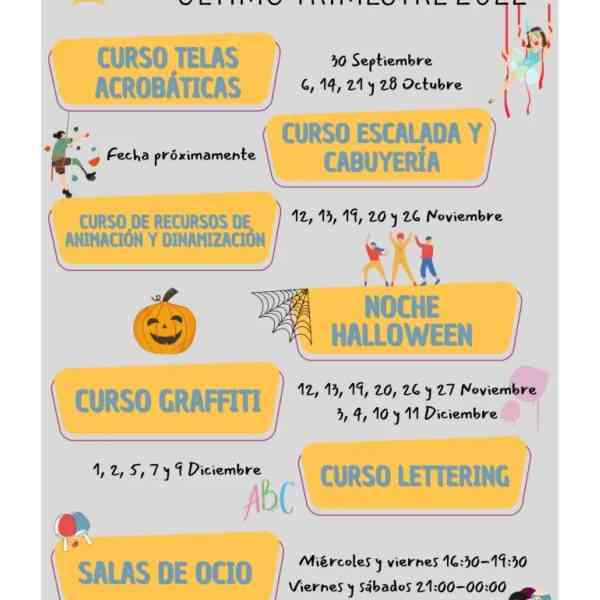 Variada e interesante programación para la juventud de Miguelturra en el último trimestre 2022