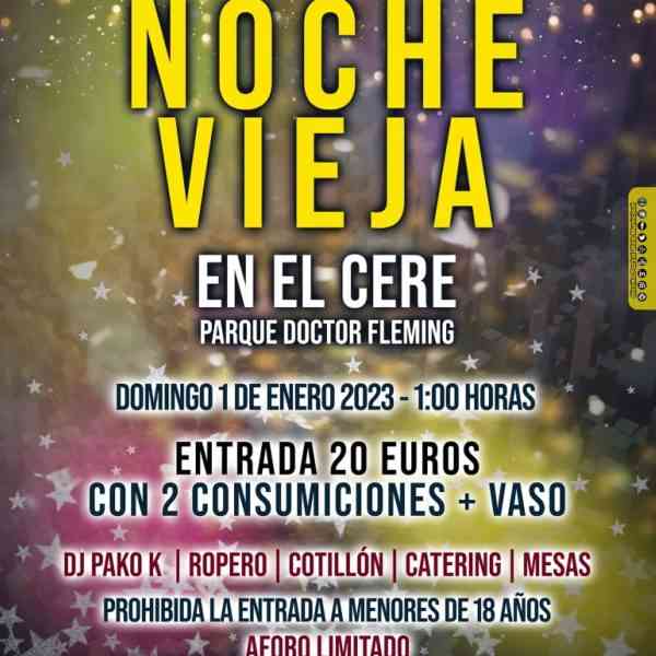 La «Nochevieja en el Cere» será la fiesta de fin de año a la 1 de la madrugada del 1 de enero de 2023 en Miguelturra