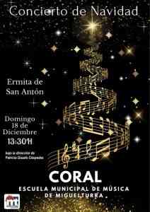 Concierto de Navidad en la Ermita de San Antón de Miguelturra este domingo 18 de diciembre