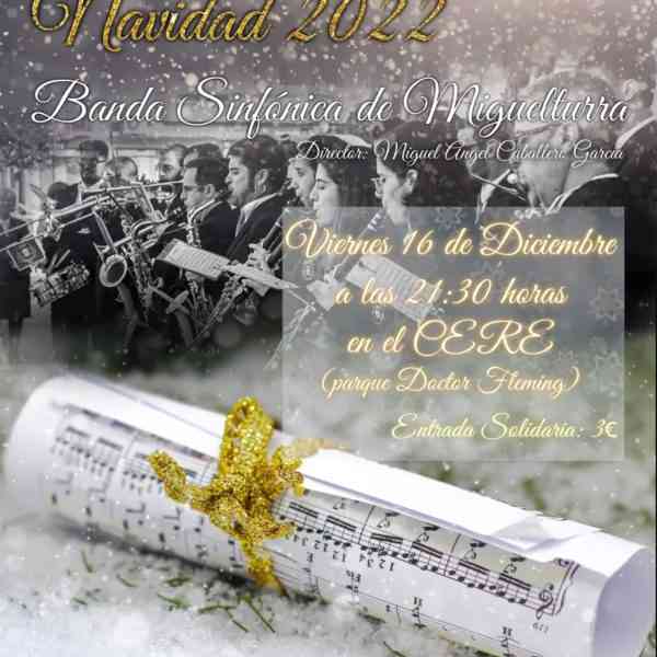 Concierto Extraordinario de Navidad de la Banda Sinfónica de Música de Miguelturra este viernes 16 de diciembre en el CERE