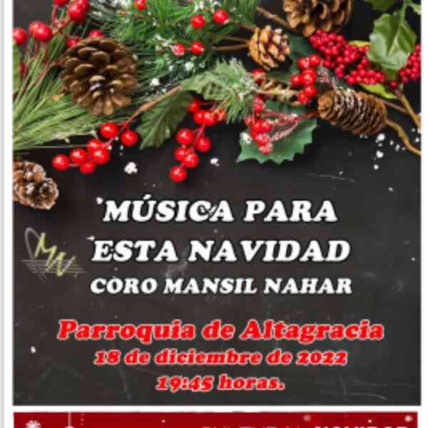 Coro Mansil Nahar “Música para esta Navidad” el 18 de diciembre en la Parroquia de Altagracia de Manzanares