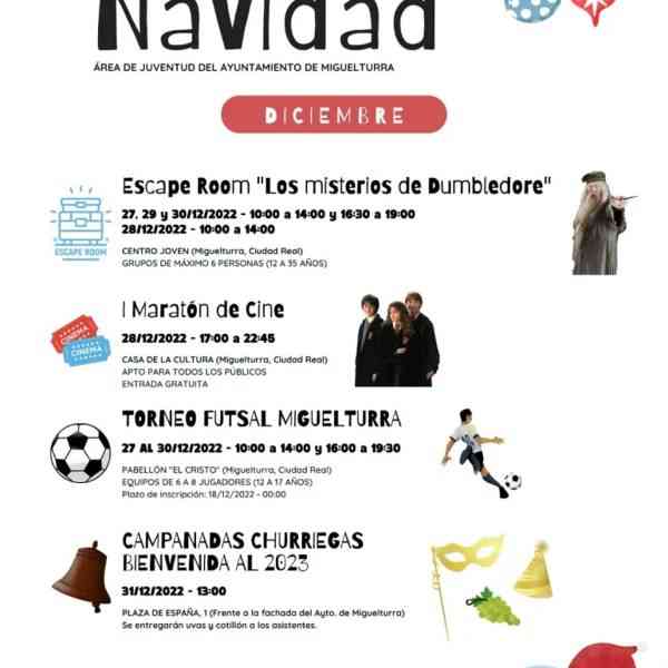 Escape Room gratuito en el Centro Joven de Miguelturra los días 27, 28, 29 y 30 de diciembre