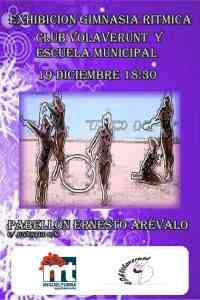 Exhibición de gimnasia rítmica el 19 de diciembre en el Pabellón de Deportes “Ernesto Arévalo” de Miguelturra