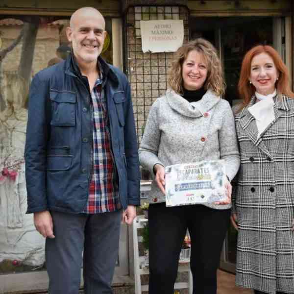 Ganadores del Concurso de Escaparates Navideños 2022 en Miguelturra: Floristería «Tu Jardín», Merkamueble y Óptica Lara
