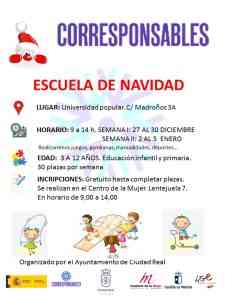 Actividades del programa “Navidad conciliadora” del Plan Corresponsables del ayuntamiento de Ciudad Real