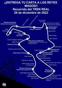 El Tren Real recogerá el 29 de diciembre a partir de las 16:30 en Miguelturra las cartas para sus Majestades los Reyes Magos de Oriente
