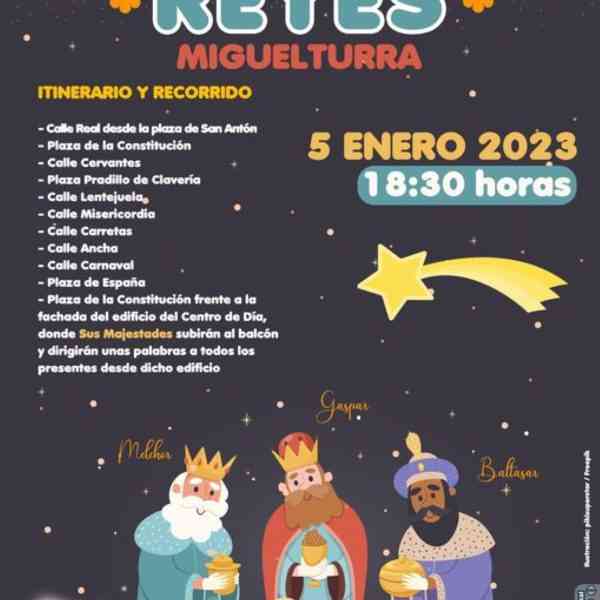 Hoy es el gran día de la Cabalgata de Sus Majestades los Reyes Magos de Oriente en Miguelturra y este es su recorrido