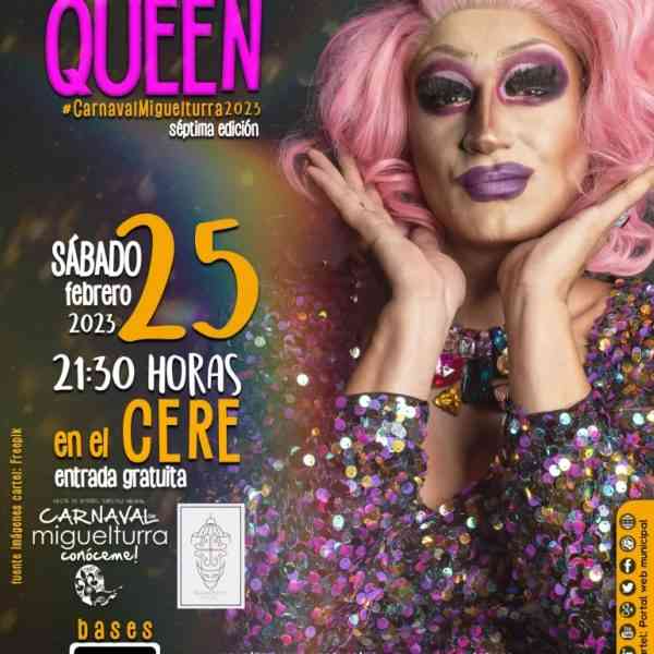 VII Concurso de Drag Queen del Carnaval de Miguelturra 2023 tiene abierta la inscripción hasta el 24 de febrero