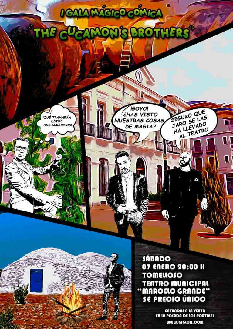 Gala mágico-cómica con “The Cucamon´s Brother” el 7 de enero en el Teatro Municipal Marcelo Grande de Tomelloso