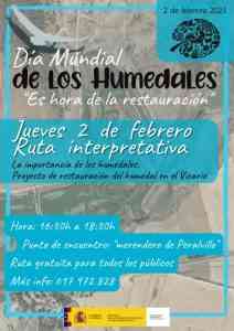 Ruta interpretativa gratuita en el anejo de Peralvillo el 2 de febrero por el Día Mundial de los Humedales
