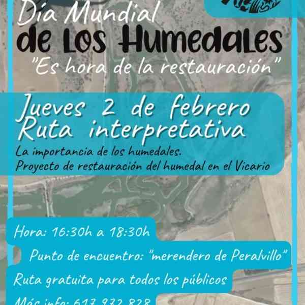 Ruta interpretativa gratuita en el anejo de Peralvillo el 2 de febrero por el Día Mundial de los Humedales