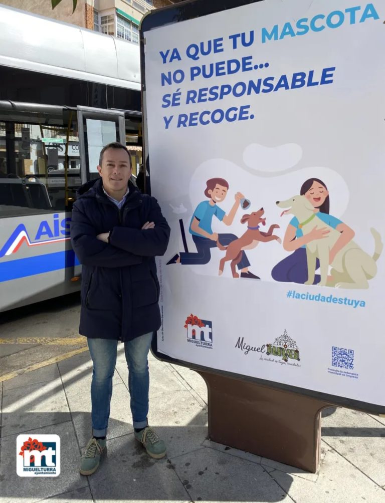 “Ya que tu mascota no puede, sé responsable y recoge” la nueva campaña de limpieza viaria, concienciación y sensibilización en Miguelturra