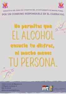 Campaña de prevención «No permitas que el alcohol ensucie tu disfraz ni mucho menos tu persona» para el Carnaval 2023 de Miguelturra