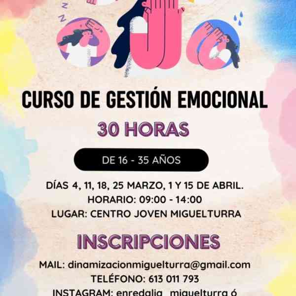 Un curso gratuito de gestión emocional para jóvenes de 16 a 35 años en el Centro Joven de Miguelturra ha abierto el plazo de inscripción