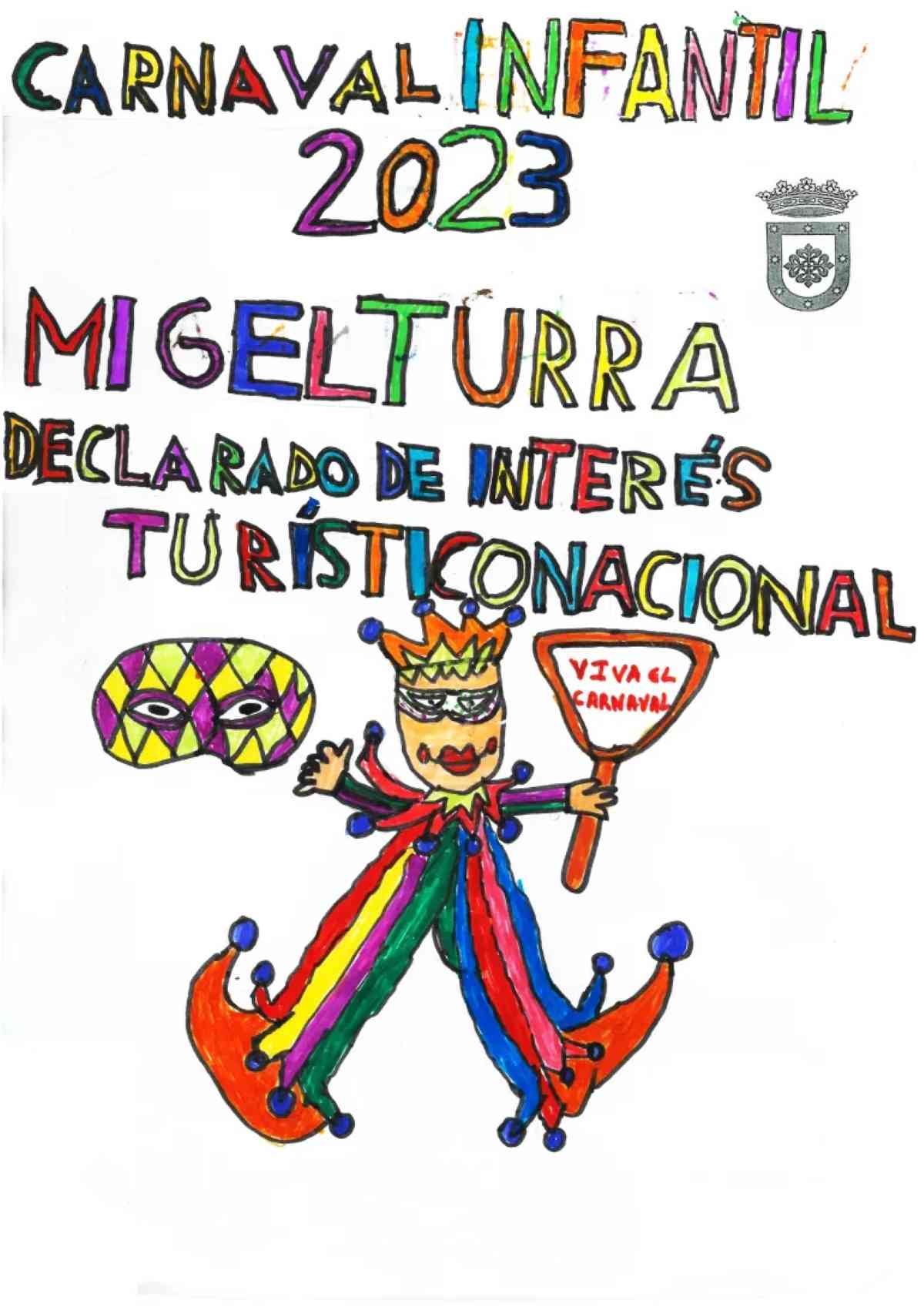 Mario Vidal es el ganador  de la 1a edición del Concurso de Cartel del Carnaval Infantil de Miguelturra