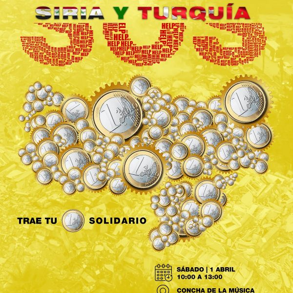 Actividad solidaria para los damnificados por los terremotos de Siria y Turquía realizarán este sábado 1 de abril en Puertollano