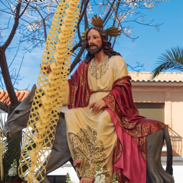 La imagen de Jesús entrando en Jerusalén y autoría de José Luis Barba es el cartel anunciador de la Semana Santa 2023 de Miguelturra