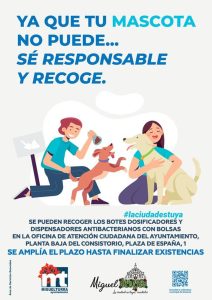Continúa abierto el plazo para recoger material que distribuye el ayuntamiento de Miguelturra dentro de la campaña de mascotas