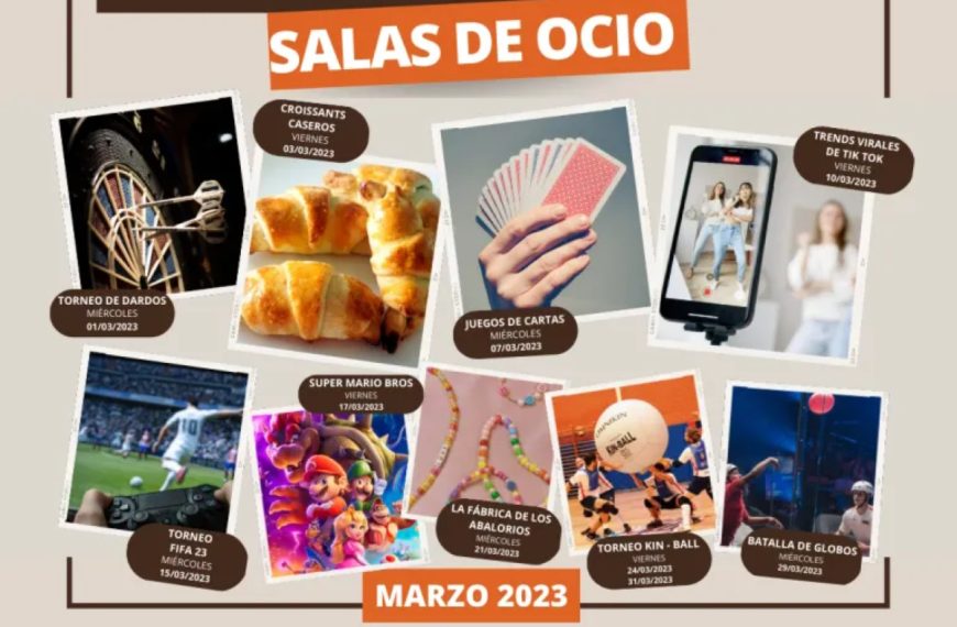 Programación de actividades en las Salas de Ocio de Miguelturra para marzo 2023