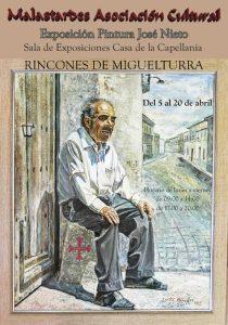 Exposición pictórica de José Nieto “Rincones de Miguelturra” en la Biblioteca Municipal “Casa de la Capellanía” hasta el 20 de abril