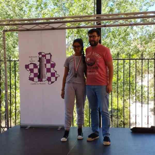 Lgalia Mahajub Sidi Abas de Miguelturra Campeona de la Categoría Cadete del Campeonato Autonómico Cadete Escolar Femenino de Ajedrez de CLM 2023