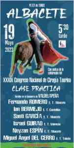 Clase práctica de alumnos de Escuelas Taurinas de Albacete el 19 de mayo