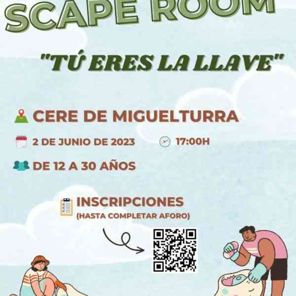 El 2 de junio se celebra el escape room “Tú eres la llave” con inscripciones gratuitas en el CERE de Miguelturra
