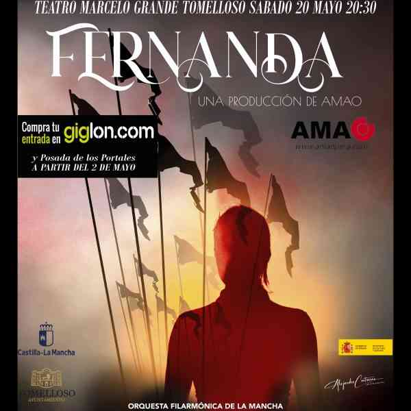 La zarzuela “Luisa Fernanda” se presentará este sábado 20 de mayo en el Teatro Municipal Marcelo Grande de Tomelloso