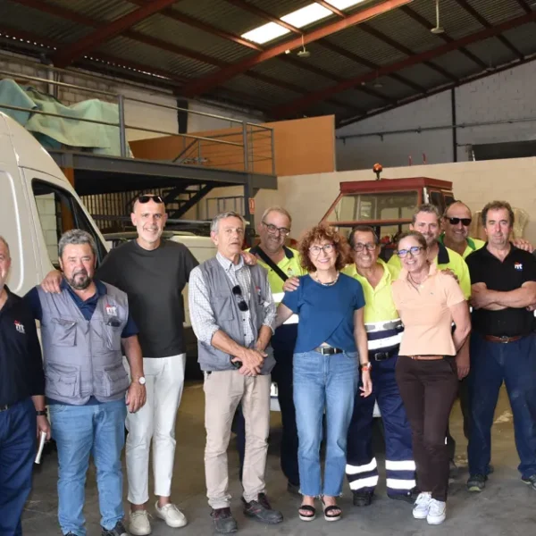 Laura Arriaga se despida de los trabajadores y trabajadoras del área de Servicios Generales