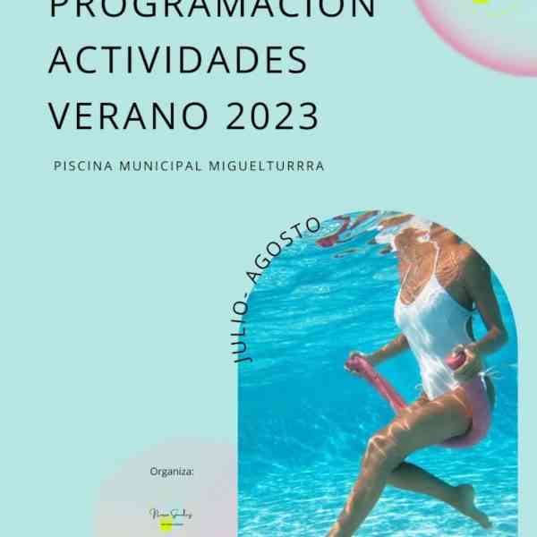 Actividades deportivas en la piscina de verano 2023 en Miguelturra toda la información para inscribirse y participar