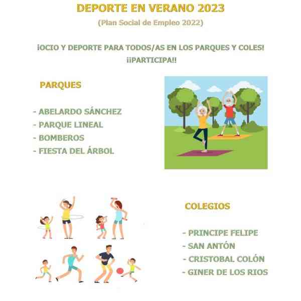 “Deporte en Verano” desde el 14 de junio hasta el 30 de agosto en 4 parques y 4 patios de colegios de Albacete ¡participa!