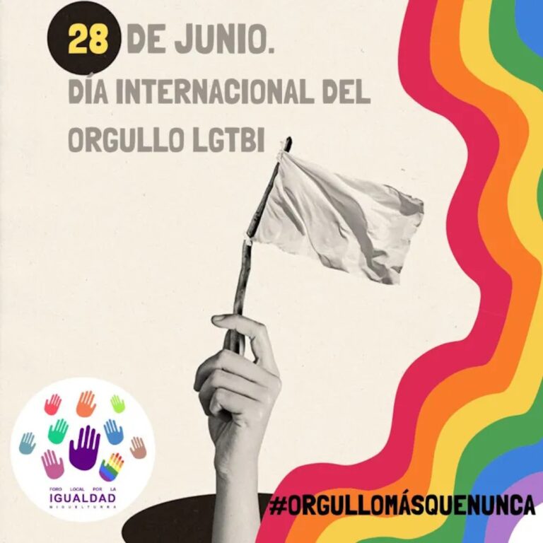 Mohíno en el Día del Orgullo LGTBI 2023: “como siempre, el Ayuntamiento  de Miguelturra va a estar defendiendo la Igualdad”