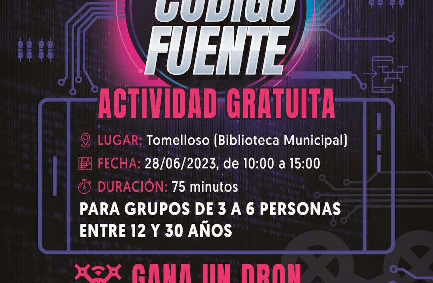 Escape Room “Descubriendo el código fuente” mañana 28 de junio en la Biblioteca Municipal Francisco García Pavón de Tomelloso