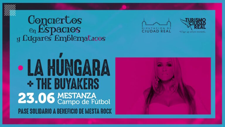La Húngara + The Buyakers en el campo de fútbol de Mestanza este 23 de junio a beneficio de Mesta Rock