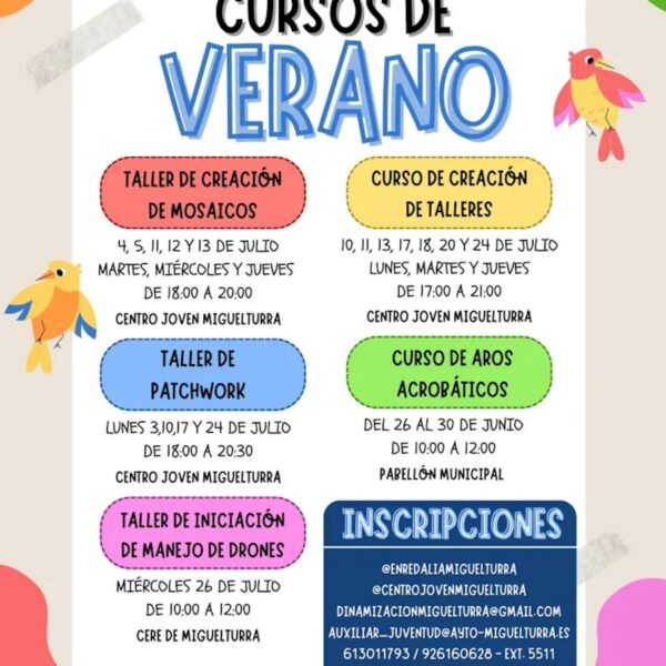 Presentada la programación para verano 2023 para los jóvenes de Miguelturra  con estupendas novedades
